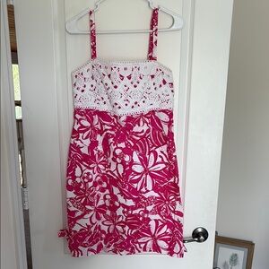 Pink and White Floral Lilly Pulitzer dress